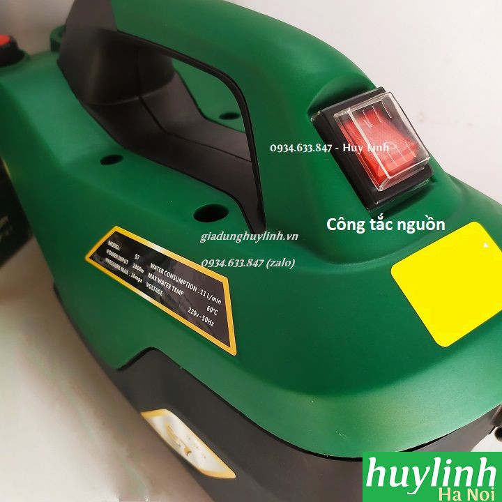 Máy bơm xịt rửa xe chỉnh áp Zukui S7 - 2800W - Tặng kèm béc rửa máy lạnh, điều hòa [Mẫu mới năm 2020]