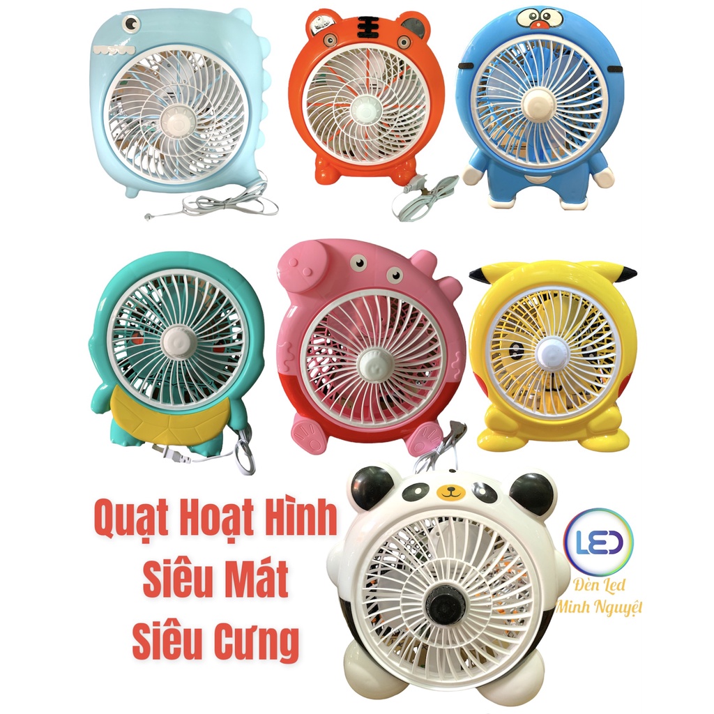 Quạt Điện Mini Hình Thú Để Bàn, Văn Phòng Làm Việc Siêu Mát