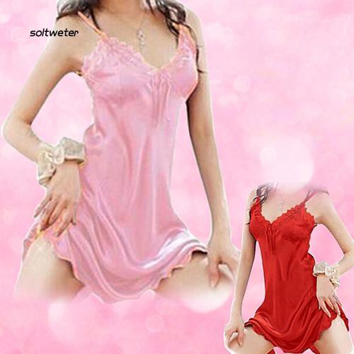 Đầm ngủ phối ren thời trang cho nữ