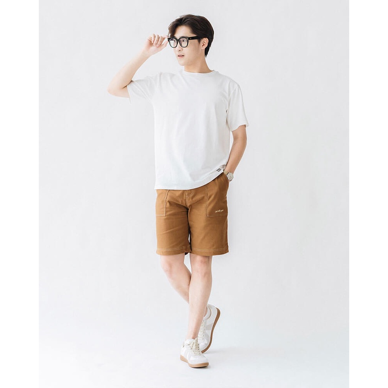 Áo phông nam dáng cơ bản SSSTUTTER vải cotton thoáng mát thiết kế cổ tròn 3 màu trẻ trung high tee