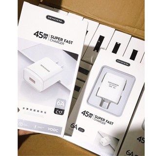 Củ sạc 45W 6A sạc siêu nhanh nhiều dòng máy C17 sendem