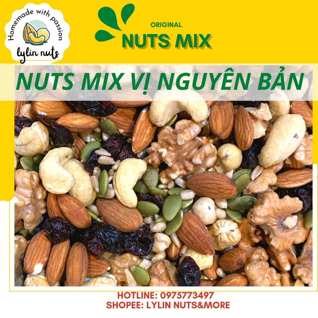 6 loại hạt dinh dưỡng 250 gram by Lylin Nuts&More