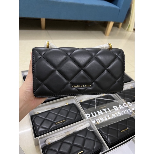 Túi xách nữ đeo chéo chần ô, ví dài cao cấp xuất dư  | Punti Bags