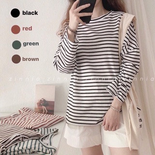 Áo pull kẻ phông kẻ ảnh thật