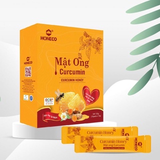 Mật ong curcumin hộp 225g - 15 gói x 15g