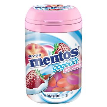 Kẹo nhai Mentos sữa chua hủ 90G