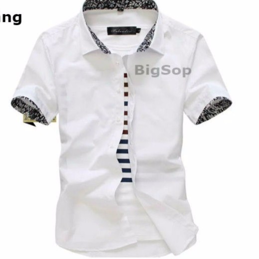 [Flash sale] BST Áo sơ mi Nam BIGSOP ngắn tay cổ hoa kiểu dáng hàn quốc 6 mẫu | BigBuy360 - bigbuy360.vn