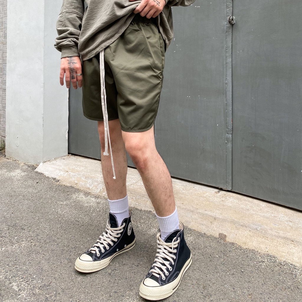 Quần short nam Streetwear thể thao hoặc mặc nhà, Polyester dày, nhẹ, thoáng mát | Track Shorts