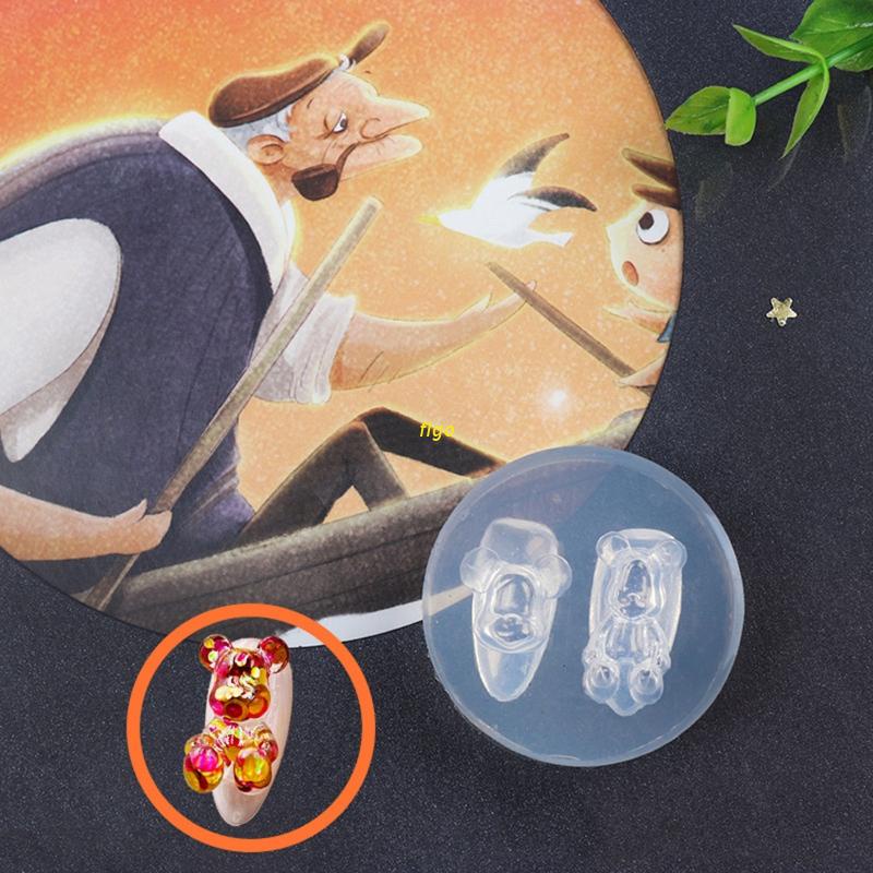 Khuôn Silicone Tạo Hình Trang Trí Móng Tay 3D DIY