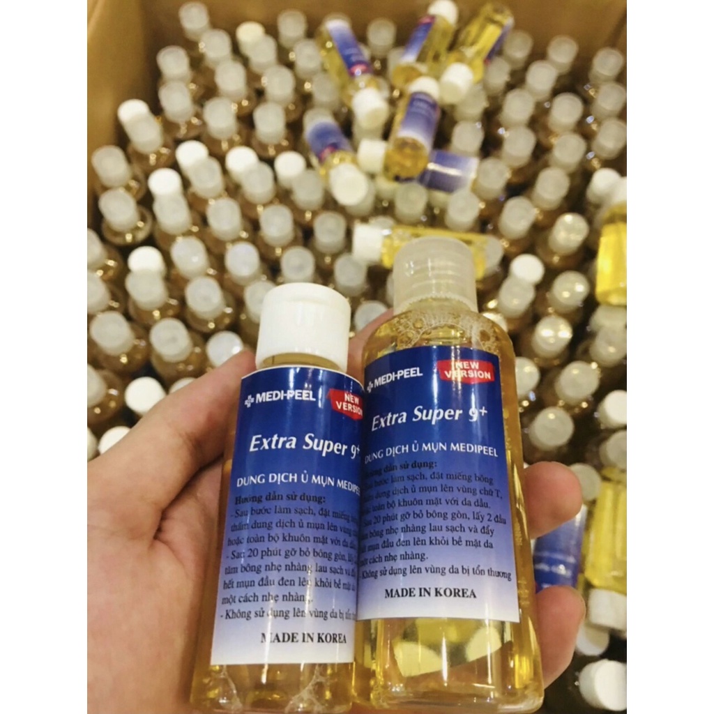 Dung dịch ủ mụn MEDIPEEL Extra Super 9+ xử lý mụn cám, mụn đầu đen se lỗ chân lông | BigBuy360 - bigbuy360.vn