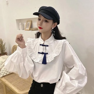 [ Sẵn ] Áo sơmi kiểu cách tân tay phồng ( hình thật cuối )