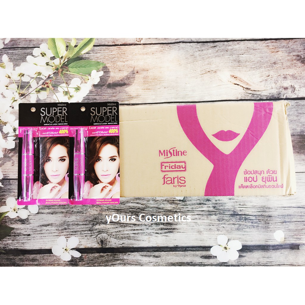 [Auth Thái] Mascara Super Model Mistine 2 Đầu Làm Dày và Dài Mi | BigBuy360 - bigbuy360.vn