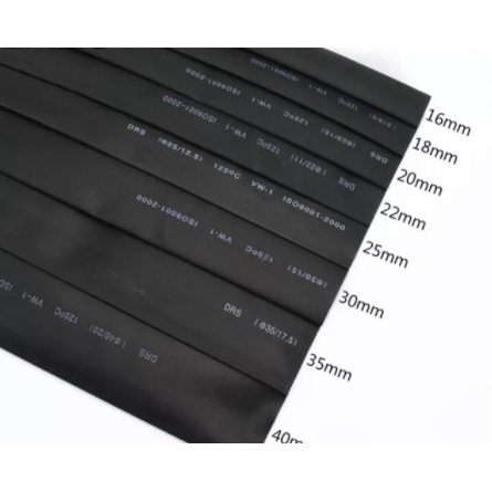 Ống gen dây đốt co nhiệt dùng bao bọc mối hàn điện xe hơi ô tô đường kính 3mm 4mm 5mm 6mm dài 1m
