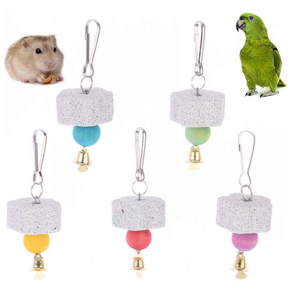 Phụ kiện nhai treo lồng thú cưng bằng khoáng cho chim vẹt/Parakeet