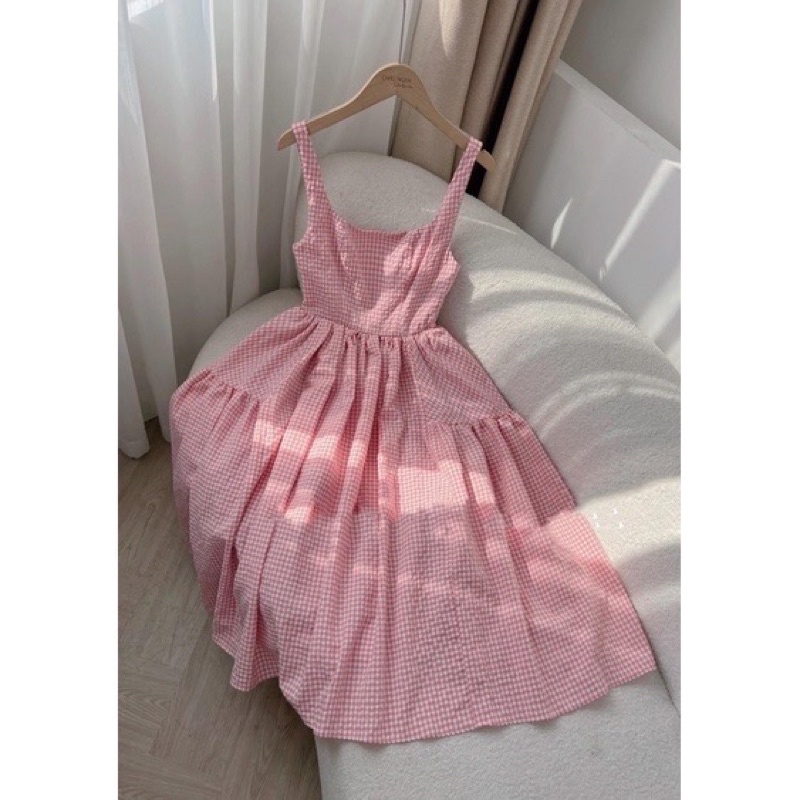 ĐẦM MIDI BBD 2S CARO 4M✨