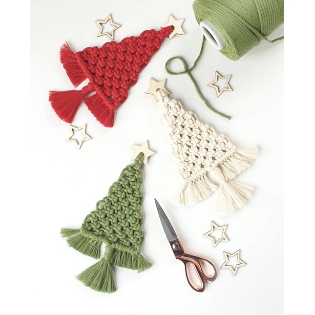 Phụ kiện trang trí noel cây thông mini, sản phẩm Yenyen Handmade