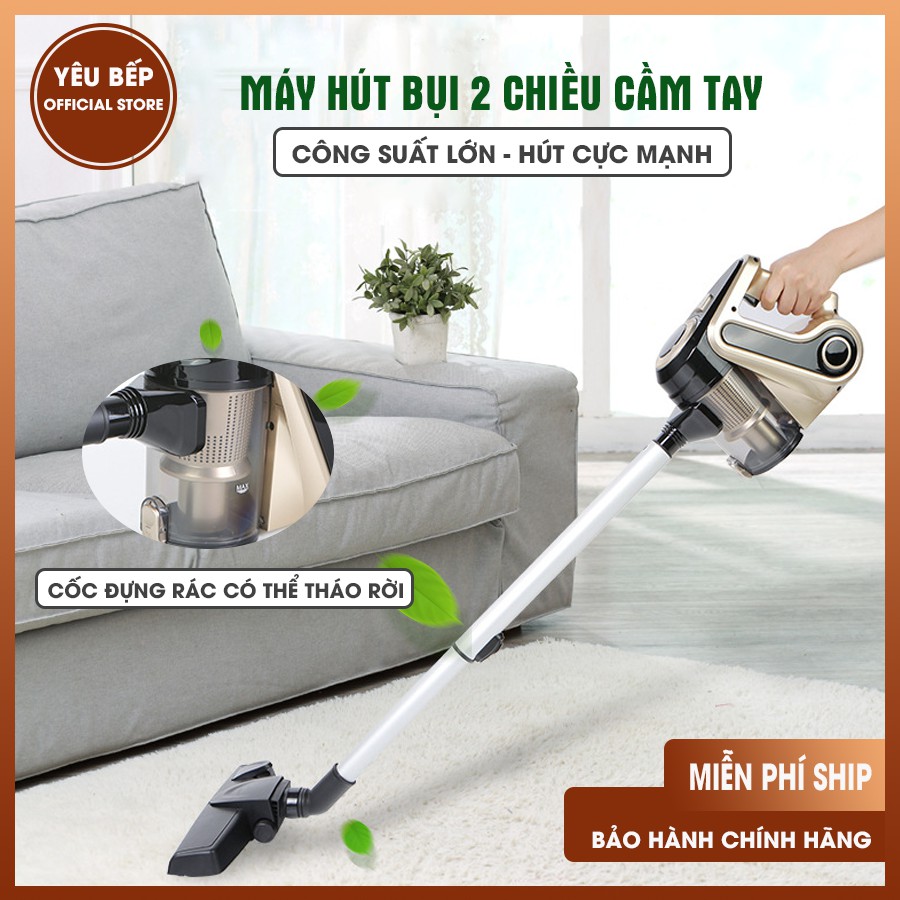 Máy hút bụi cầm tay Cát Á Thế Hệ Mới - Máy hút bụi 2 chiều, loại bỏ mọi bụi bẩn nhanh chóng [BH CHÍNH HÃNG]