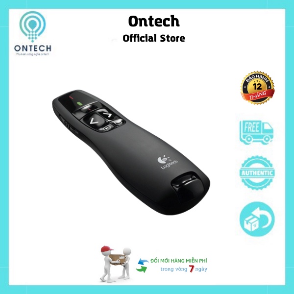 Bút trình chiếu Logitech R400 Bảo hành 12 tháng ( Vỏ trắng xanh)