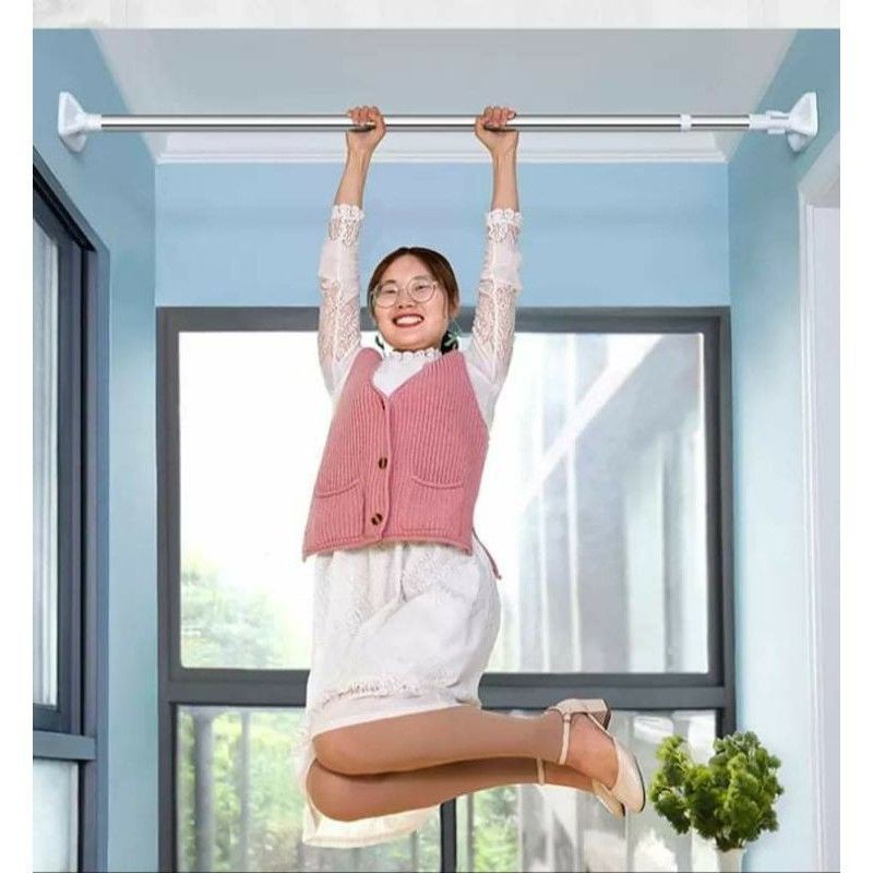 Cây phơi đồ inox - cây phơi quần áo đa năng 1m2, 1m6 - không cần khoan vít -chịu lực 50kg