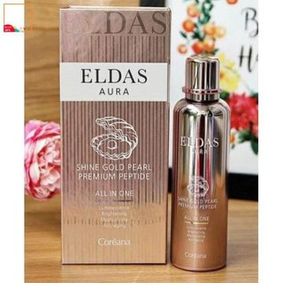 Serum tế bào gốc Eldas Aura Coreana Shine Gold Pearl Premium Peptide chai 100ml.