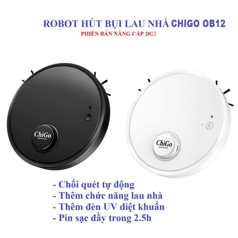 Robot hút bụi lau nhà thông minh thế hệ mới Chigo OB12 - Ahamarket
