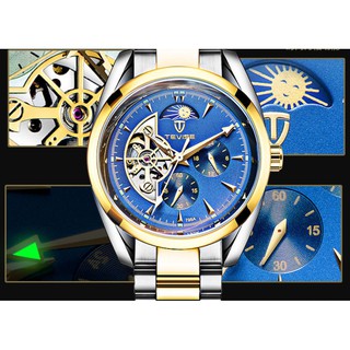 Đồng Hồ Đeo Tay Nam Tevise Cao Cấp TV886 - Đồng Hồ Cơ Lộ Máy Nhập Chính Hãng