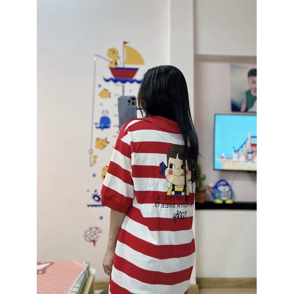 Áo Polo kẻ sọc ngang