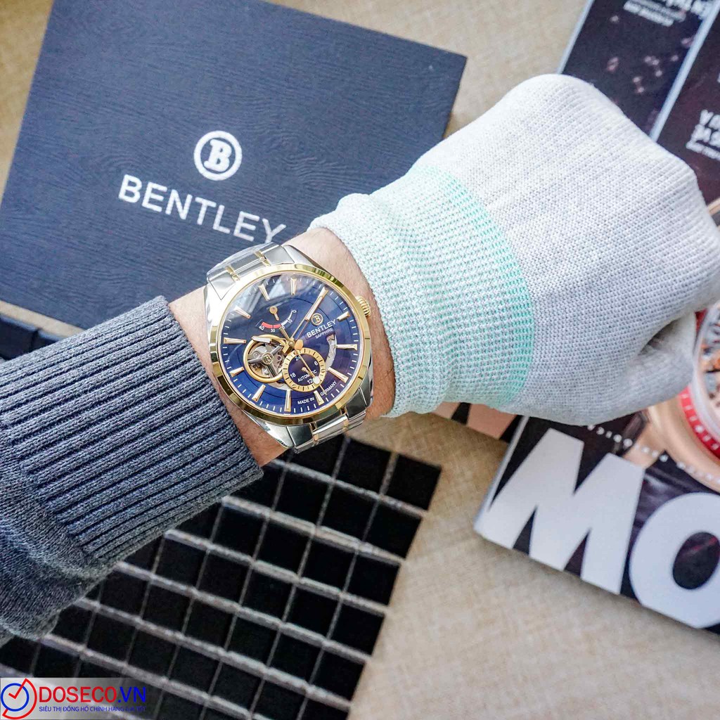 Đồng hồ nam Bentley Mặt Hề BL1831-15MTNI-AMSK-X