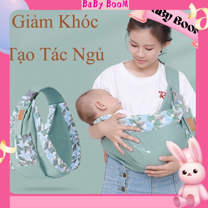 Địu Em Bé, Khăn Choàng Cho Bé 0-36 Tháng Tuổi, Đa Năng, An Toàn, Tiện Lợi Tặng Túi Rút Gấp Gọn