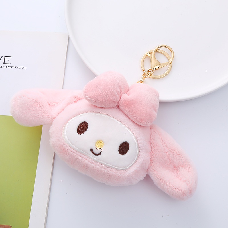 SANRIO Móc Khóa Hình Kuromi Nhồi Bông Đáng Yêu