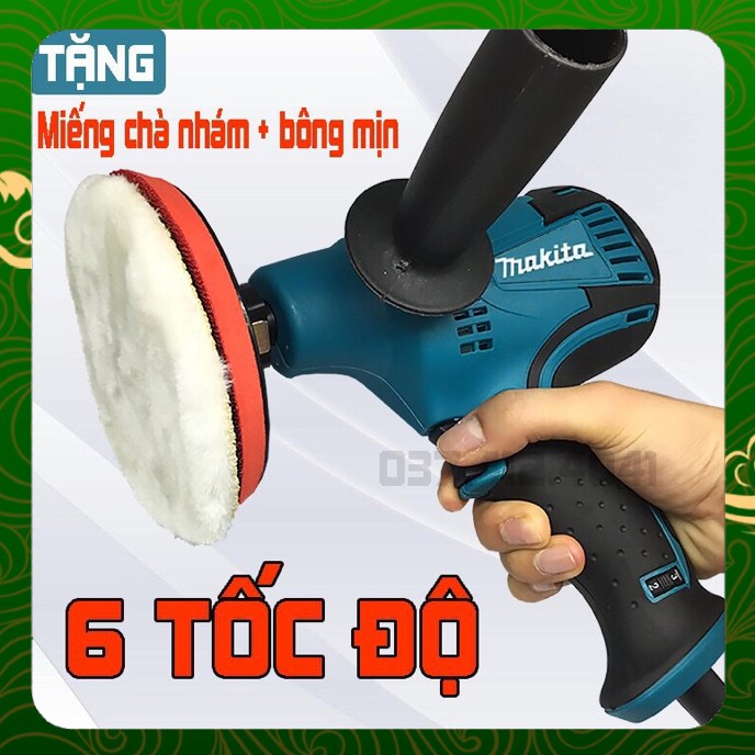 Máy chà nhám, đánh bóng cầm tay 6 tốc độ MAKITA 600W _ Nhật Việt official