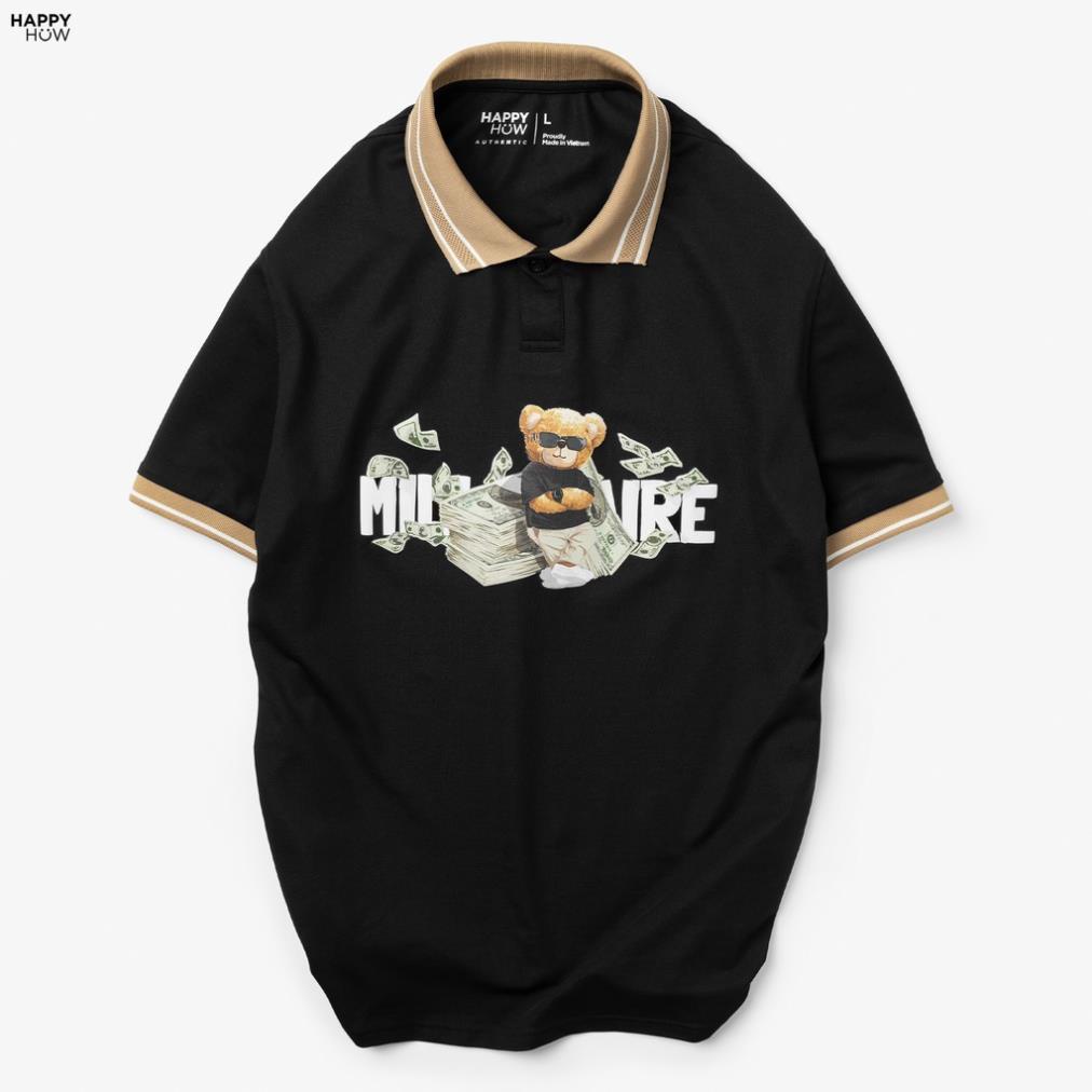 Áo Polo nam cổ bẻ BILLIONBEAR vải cá sấu Cotton CVC, chuẩn form, trẻ trung, thanh lịch - HAPPYHOW ⚡