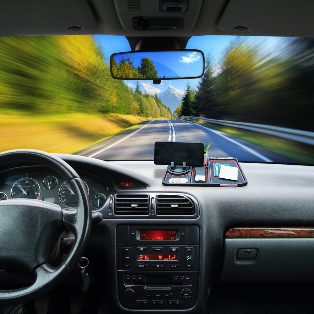 Giá Đỡ Điện Thoại / Mắt Kính / Chìa Khóa Chống Trượt Tiện Dụng Cho Xe Hơi