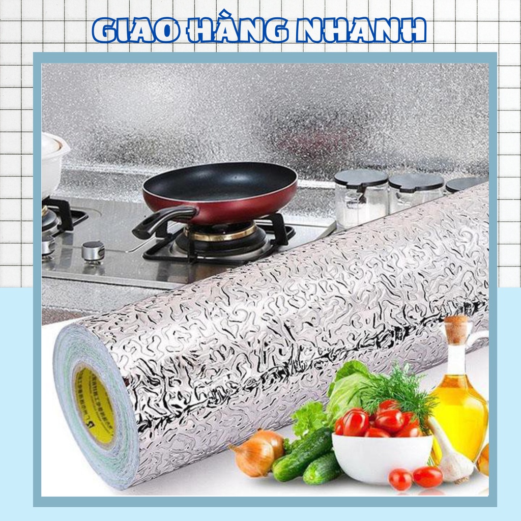 COMBO 2 CUỘN GIẤY DÁN BẾP TRÁNG NHÔM CHỐNG THẤM KHỔ 40CM GIAO HÀNG NHANH