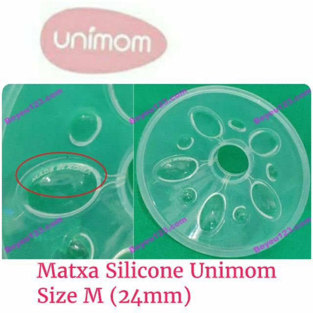 (Chính hãng) 1 Matxa Silicone Unimom Size M 24mm - Phụ kiện máy hút sữa K-Pop, Allegro, Forte, Minuet (Hàn Quốc)