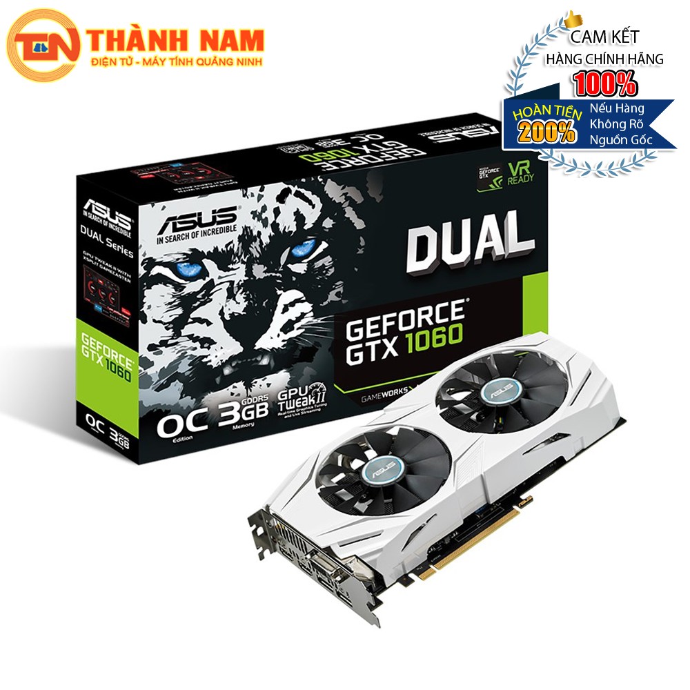 [FREESHIP 99K]_VGA ASUS GeForce GTX 1060 3GB GDDR5 DUAL OC (DUAL-GTX1060-O3G)