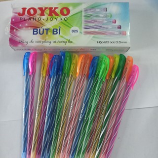 Hộp 20 chiếc bút bi nến joyko các màu