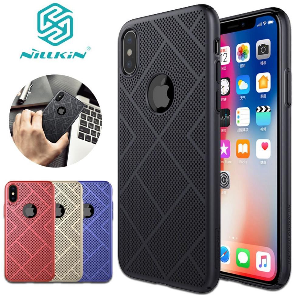 [TẶNG CƯỜNG LỰC] ỐP LƯNG IPHONE X NILLKIN AIR TẢN NHIỆT CHÍNH HÃNG [NEW SALEOFF]