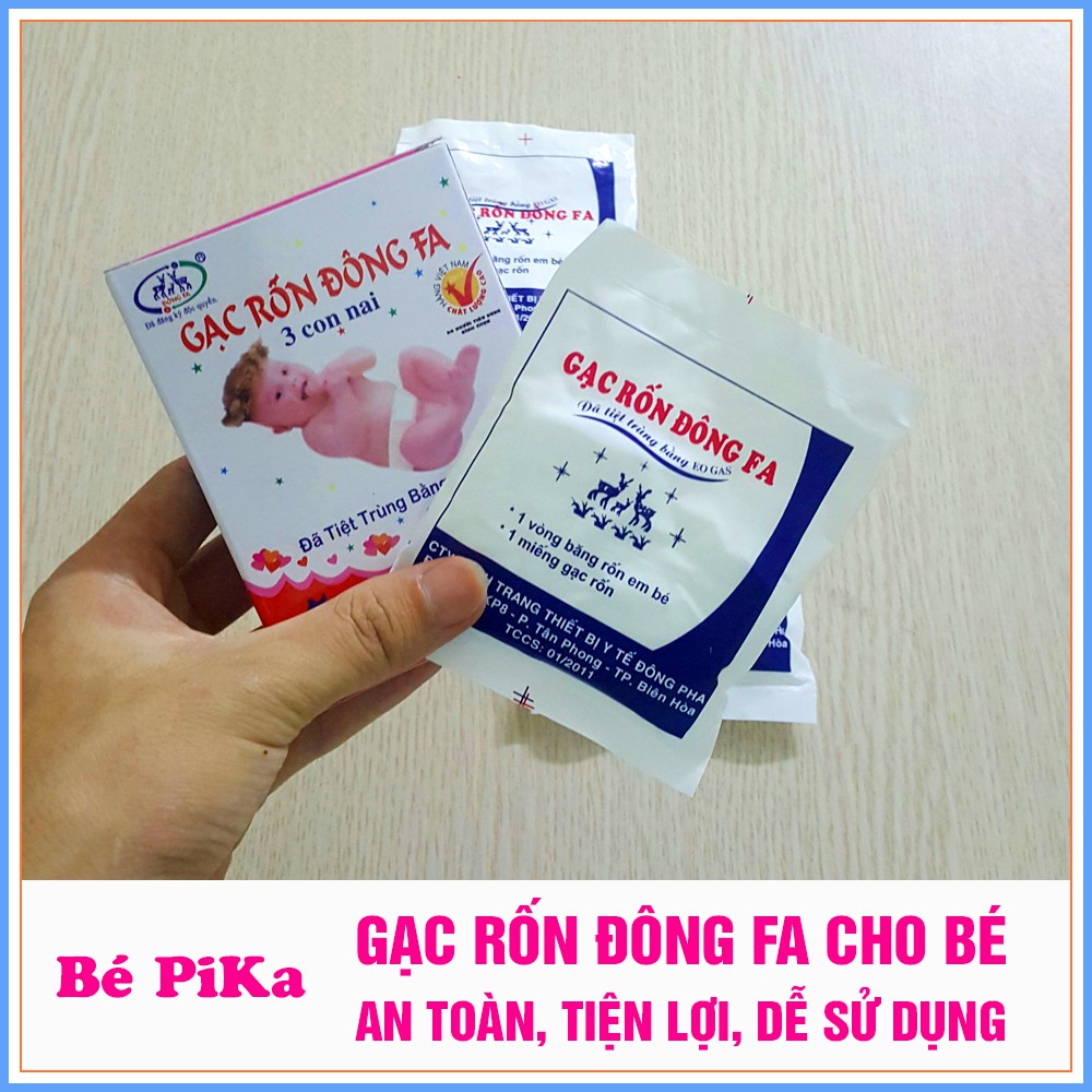  Băng Gạc Rốn Đông Fa cho bé Sơ Sinh ( lẻ 1 gói)