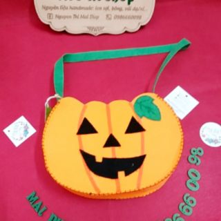 Set 3 túi bí ngô Halloween