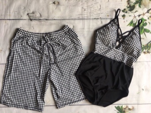 [ ẢNH SÀN+ FREESHIP] Quần bơi cặp nam nữ ( kèm áo) | BigBuy360 - bigbuy360.vn