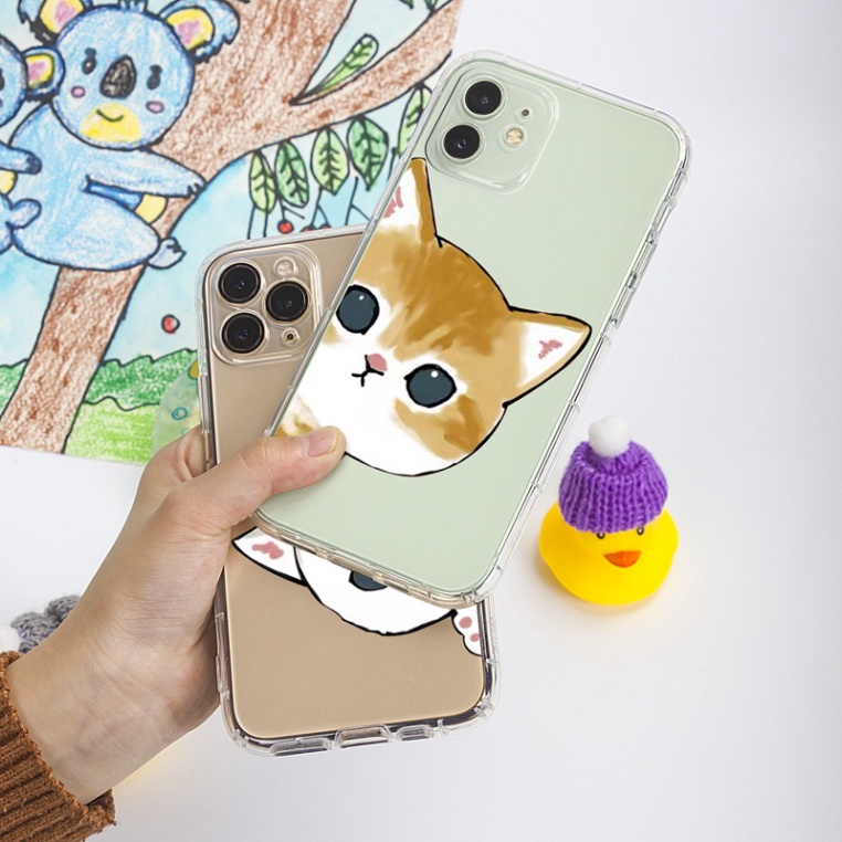 Ốp lưng iphone 6, 6s plus, 7 8 Plus, X, XS, XR, XSMAX, 11, 12, 13 PROMAX TRONG SUỐT MÈO DỄ THƯƠNG PKVN