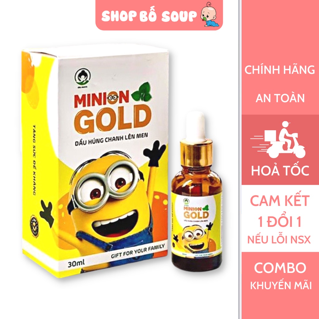 Dầu húng chanh Minion gold chính hãng 30ml