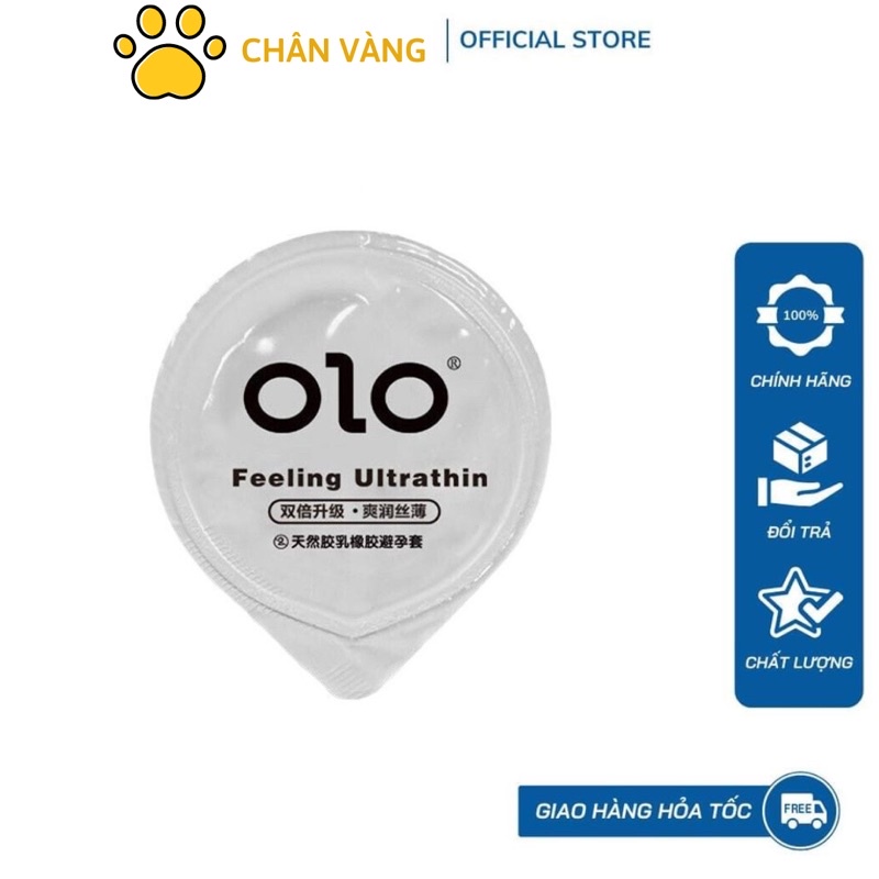 Bao cao su OLO đen nội địa Trung siêu mỏng 0.01mm nhiều gel hỗ trợ tốt cho các bạn bị khô