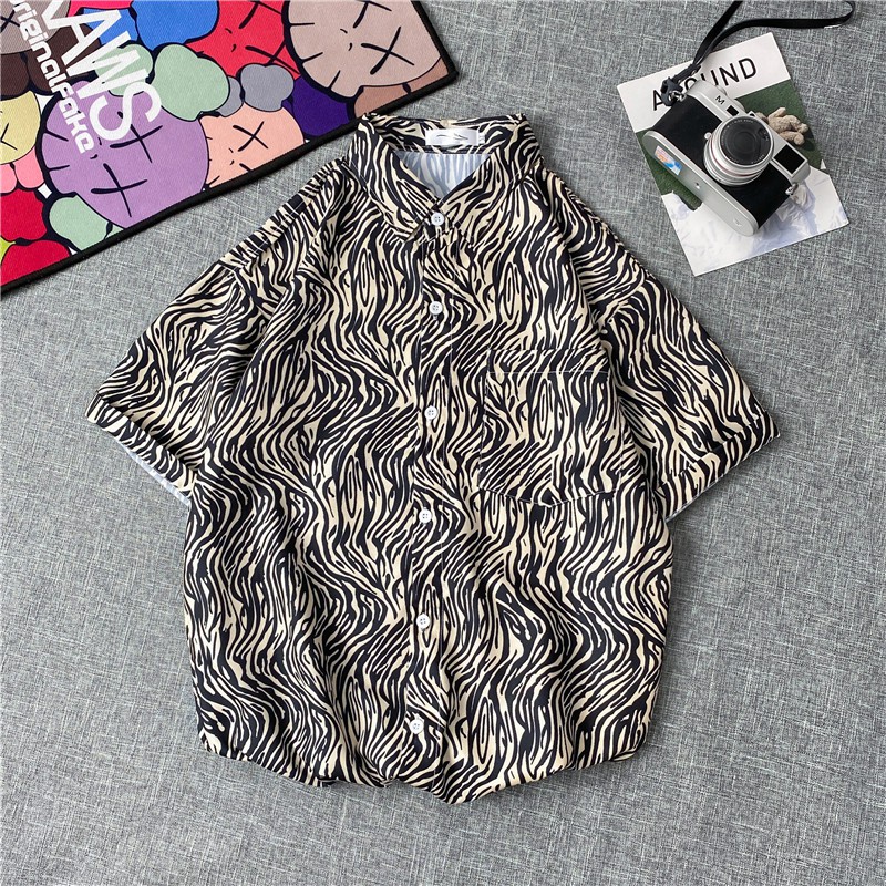 Men's Short Sleeve Printed Shirts Fashion 2021