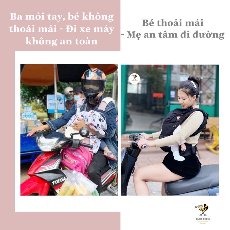 Địu trợ lực cho bé