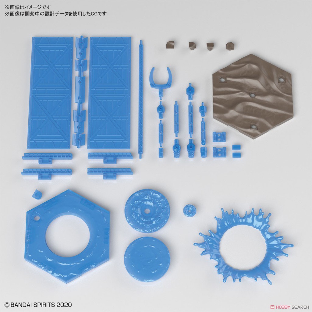 Đế trưng bày Gundam 30MM Bandai Customize Scene Base (Water Field Ver) 1/144 - Base [TAM]