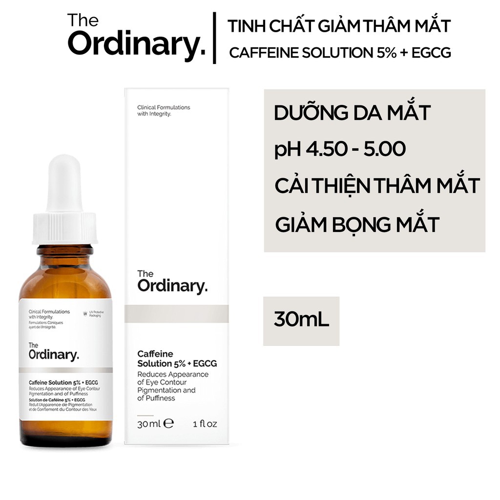 Serum The Ordinary BÁN CHẠY NHẤT  - Zinc 1%, B5, Caffeine, AHA, Alpha, Glucoside HÀNG CHÍNH HÃNG 2021