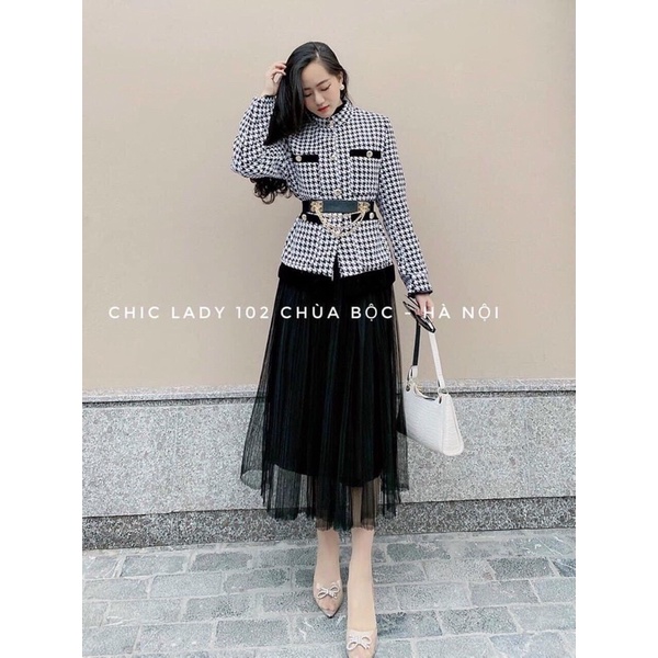 ÁO KHOÁC DẠ CÁNH ÉN KÈM ĐAI THL29