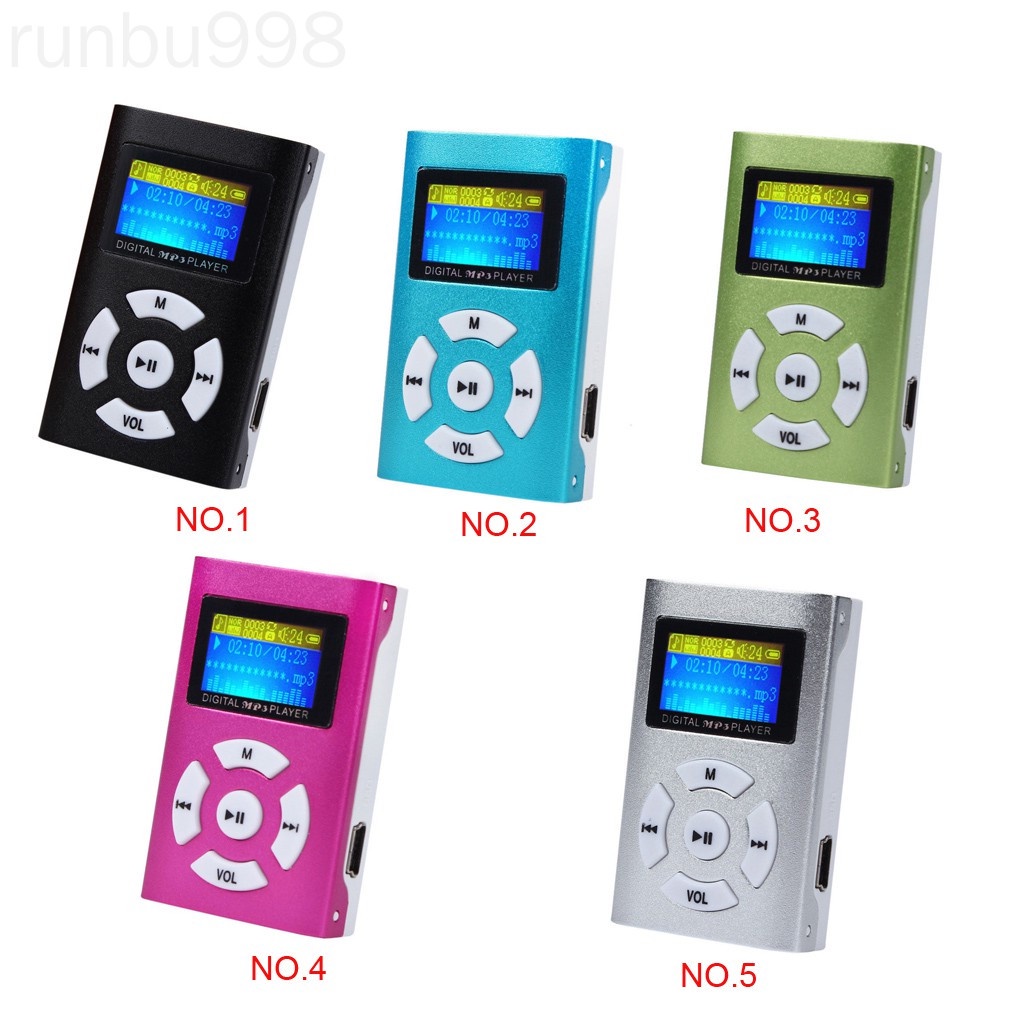 Máy nghe nhạc mp3 mini hỗ trợ thẻ micro sd/tf màn hình lớn hỗ trợ usb